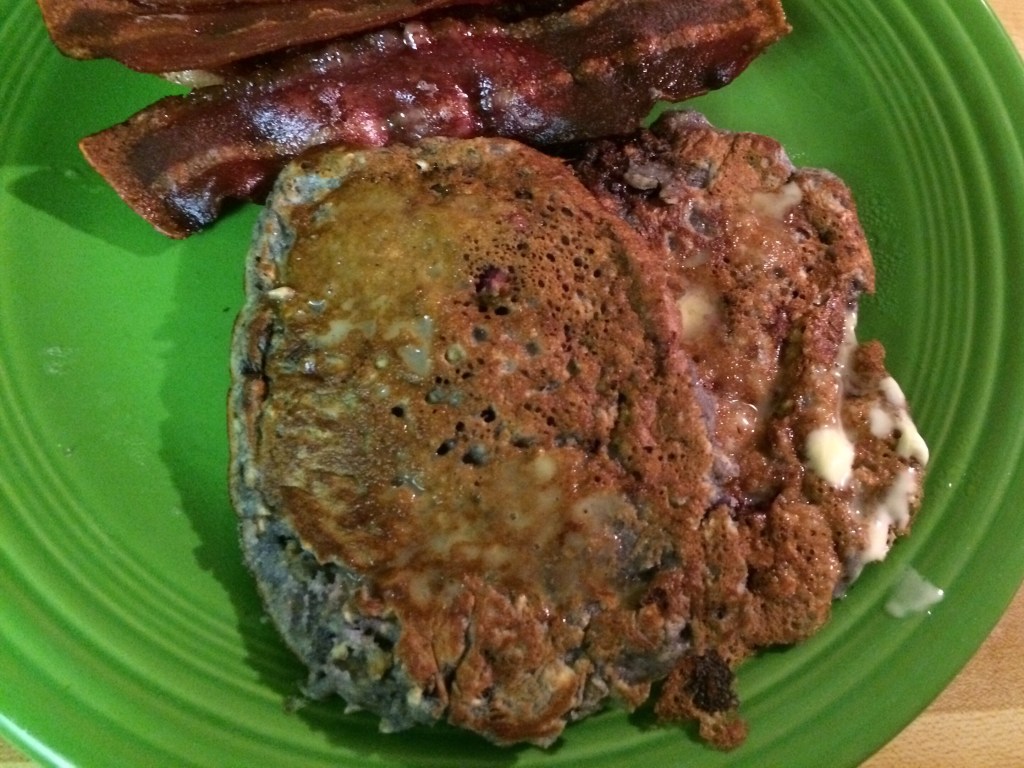 Blackberry Oatmeal Pancakes