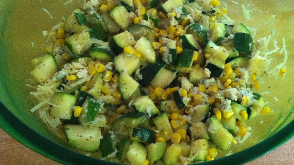Parmesan Zucchini and Corn in a&nbsp;Flash