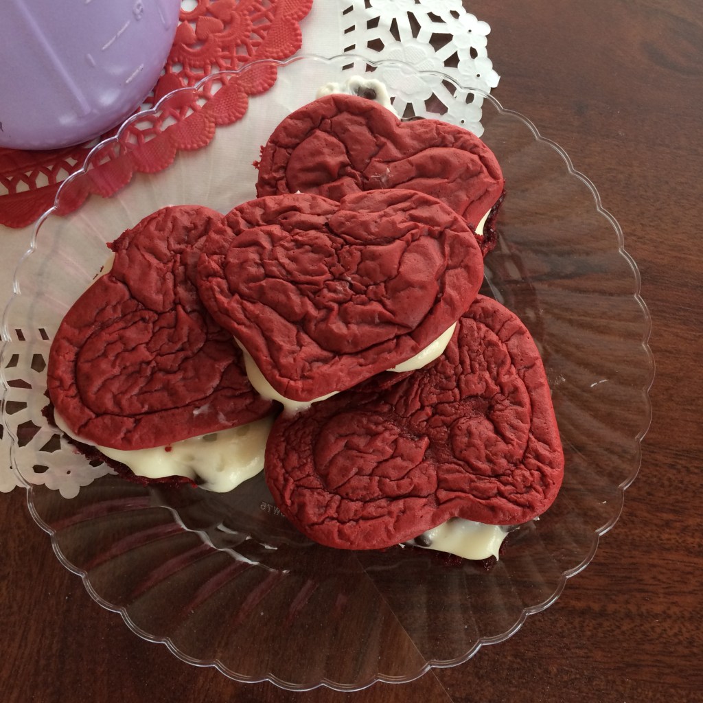 Valentine’s Red Velvet Whoopie&nbsp;Pies
