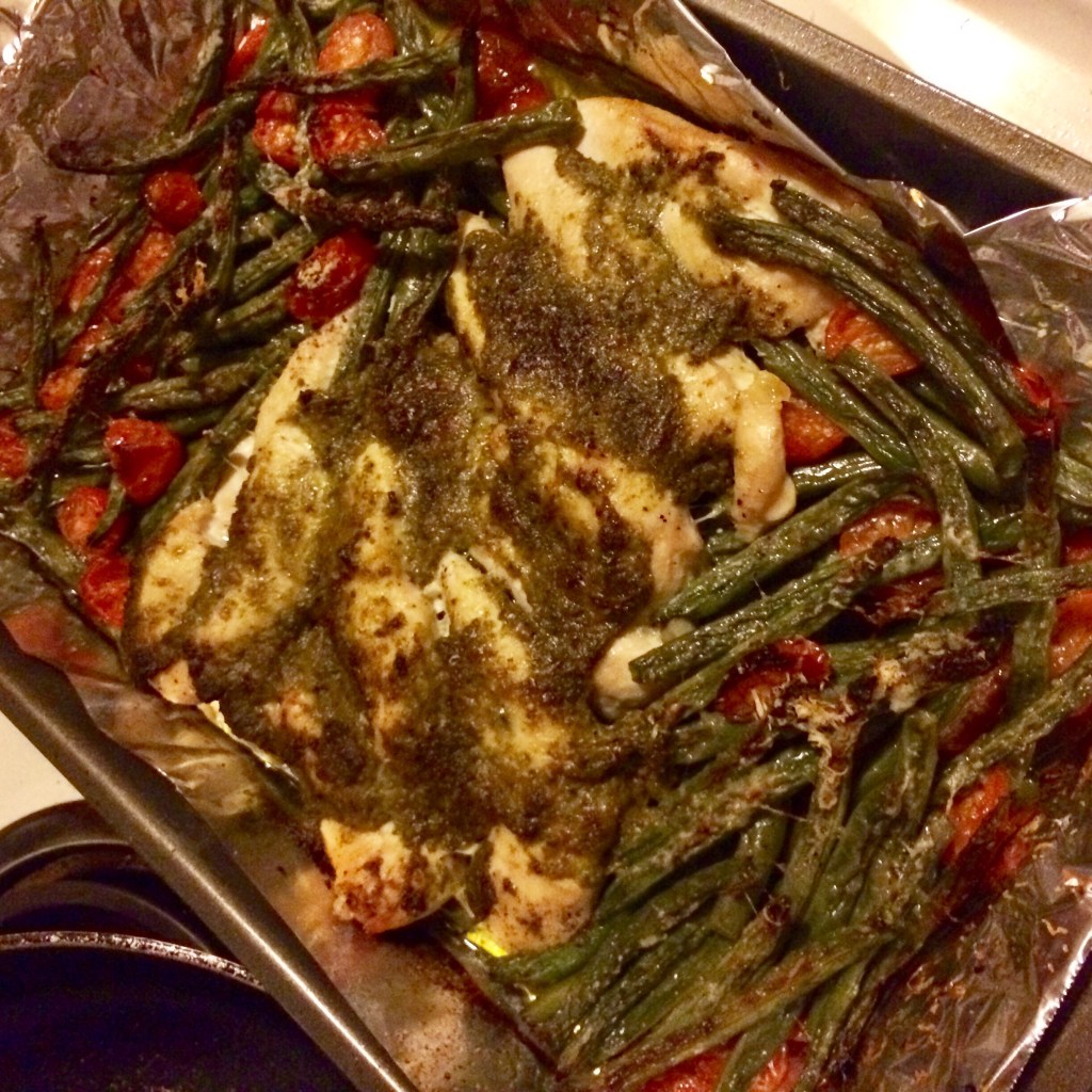 One Pan Pesto&nbsp;Chicken