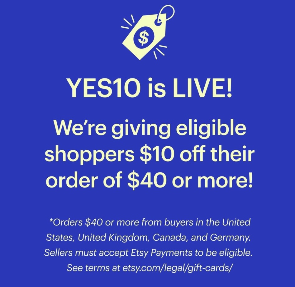 Etsy Discount Site-Wide