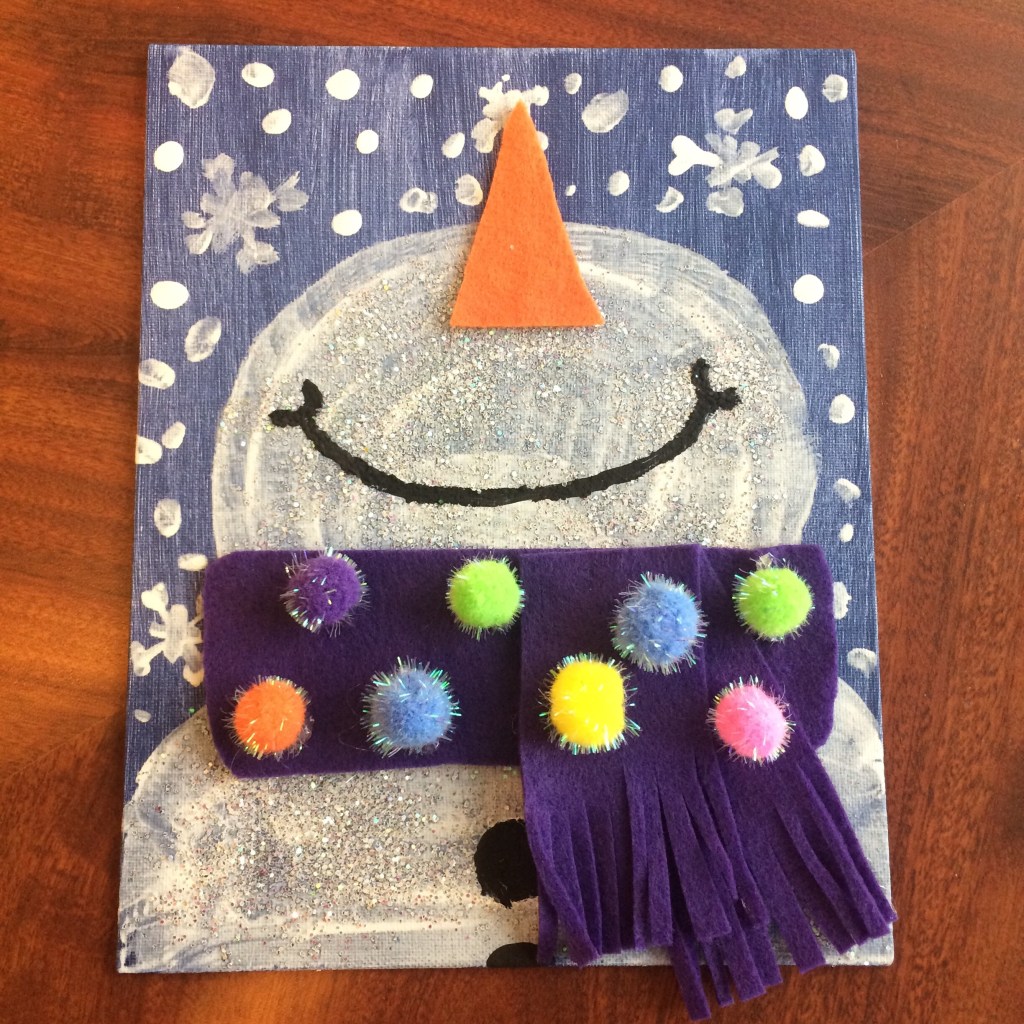 DIY Snowman Canvas