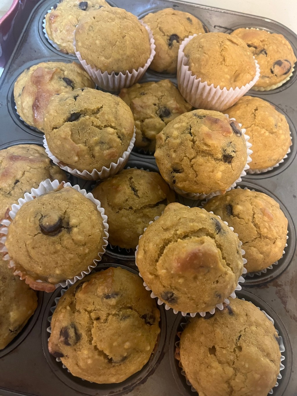 Pumpkin Chocolate Chip&nbsp;Muffins